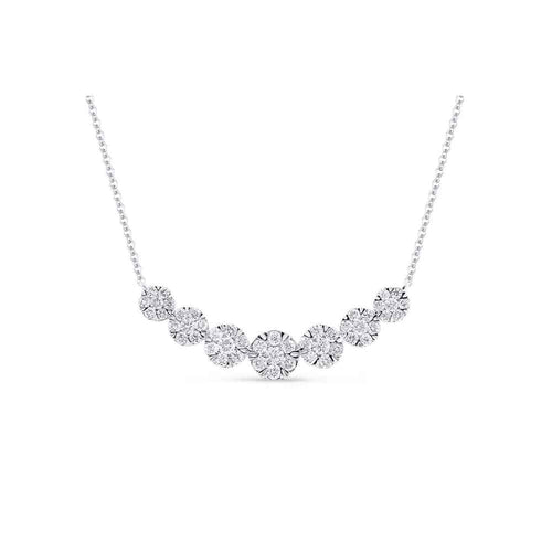 lavianojewelers - 14K White Gold Diamond Necklace | LaViano 