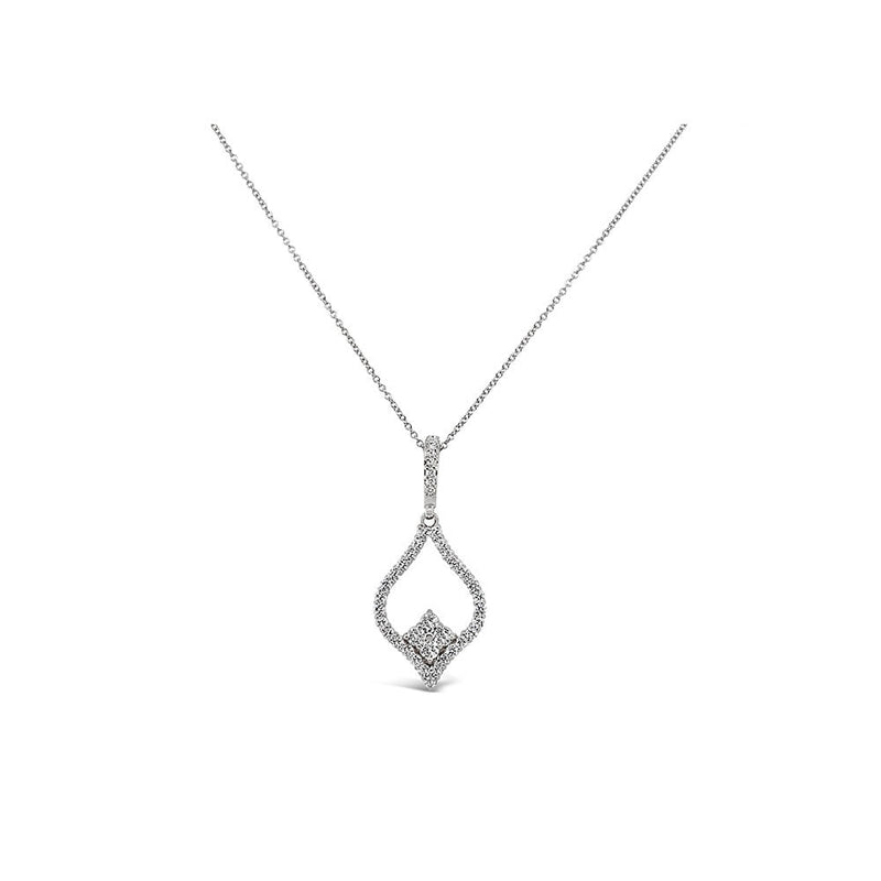 LaViano Jewelers 14K White Gold Diamond Necklace