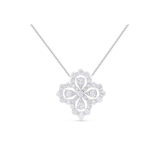 lavianojewelers - 14K White Gold Diamond Necklace | LaViano 