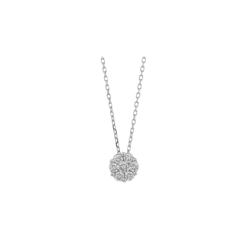 lavianojewelers - 14K White Gold Diamond Necklace | LaViano 