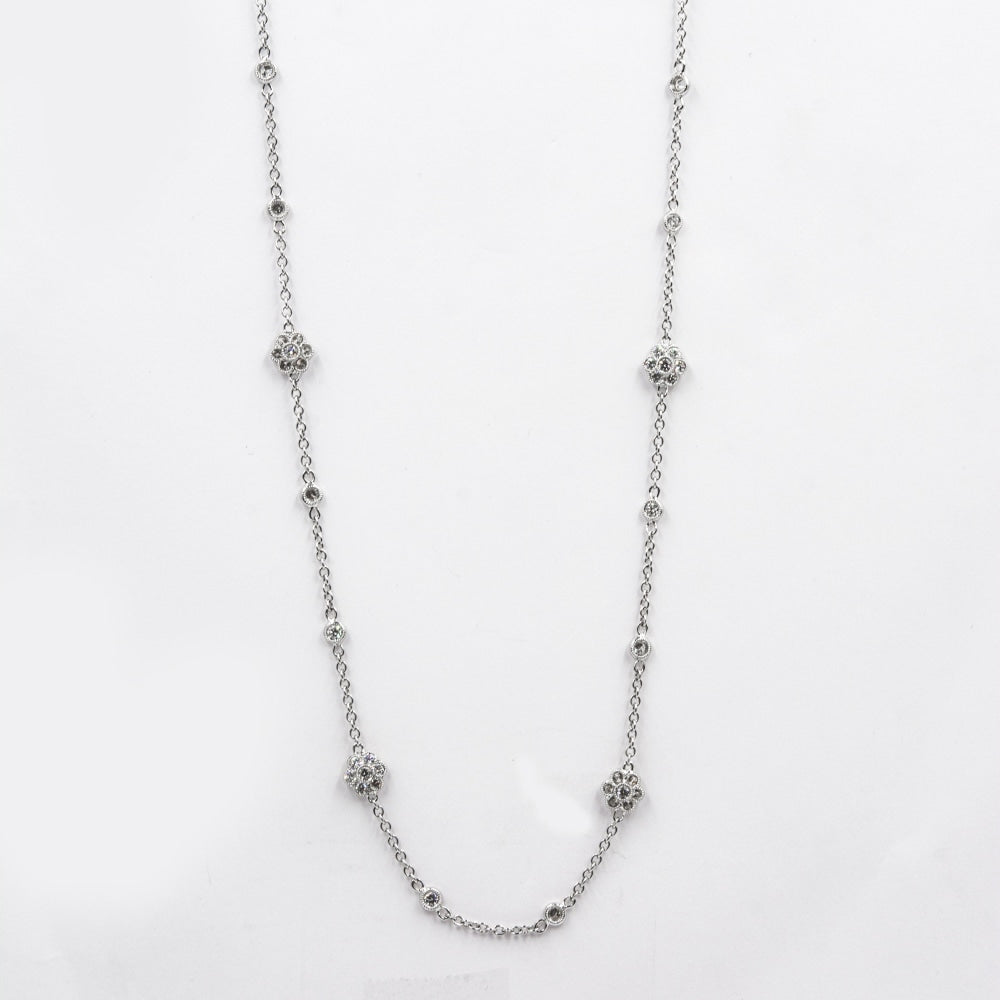 LaViano Jewelers Necklaces - 14K White Gold Diamond Necklace