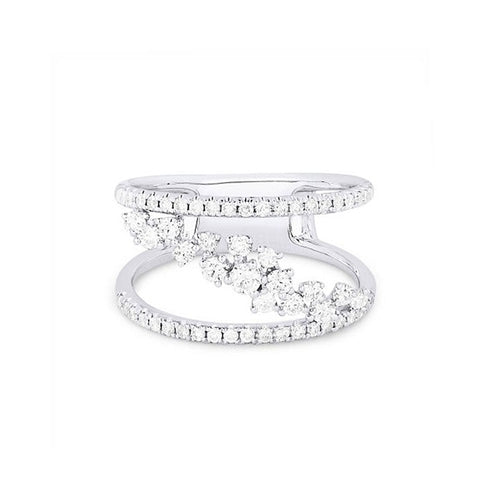 14K White Gold Diamond Ring