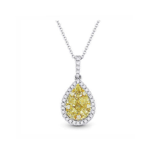 lavianojewelers - 14K White Gold Fancy Yellow and White 
