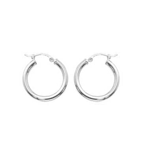 LaViano Jewelers 14K White Gold Hoop Earrings