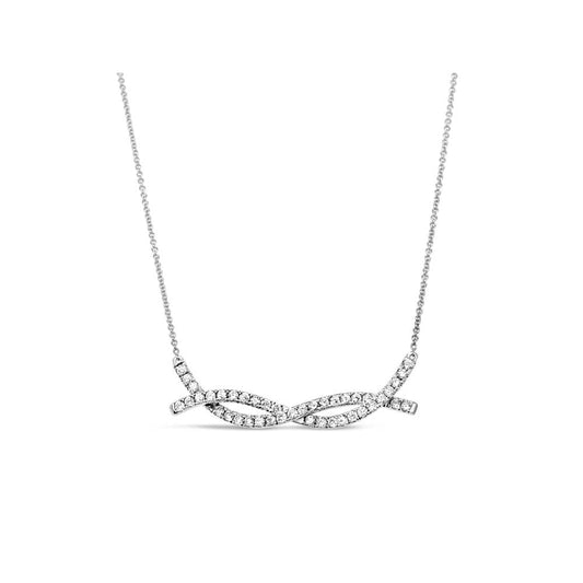 LaViano Jewelers 14K White Gold Diamond Necklace