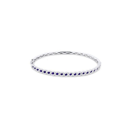 lavianojewelers - 14K White Gold Sapphire Bracelet | LaViano