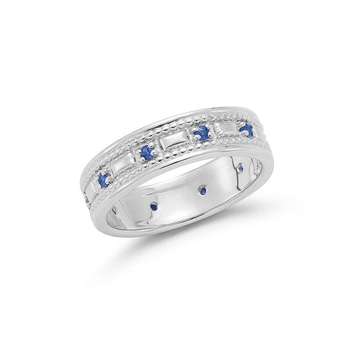 lavianojewelers - 14K White Gold Sapphire Ring | LaViano 