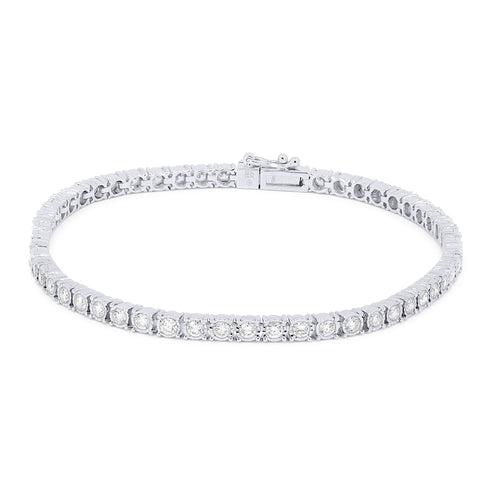 LaViano Jewelers Bracelets - 14K White Gold Tennis Bracelet 