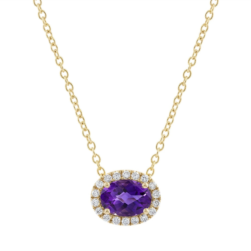 LaViano Jewelers Necklaces - 14K Yellow Gold Amethyst and 