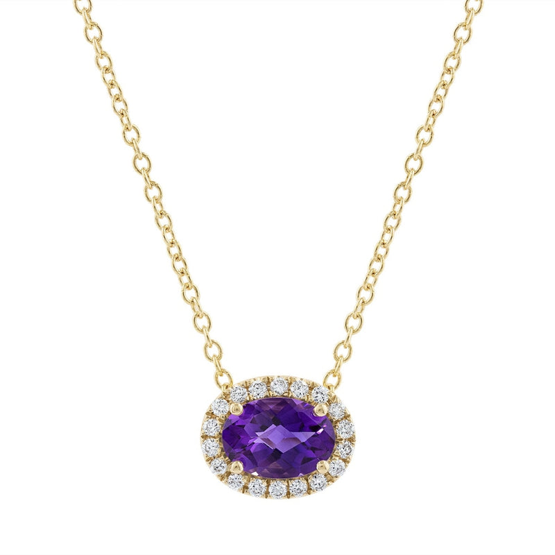LaViano Jewelers Necklaces - 14K Yellow Gold Amethyst and 