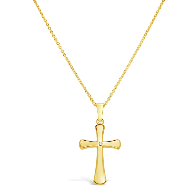LaViano Jewelers - 14K Yellow Gold and Diamond Cross | 