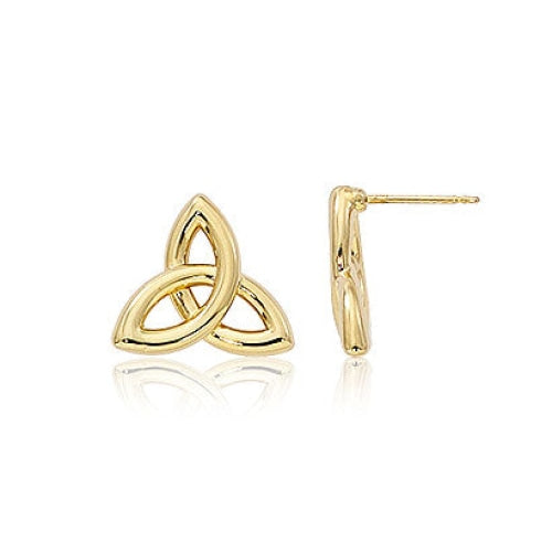 14K Yellow Gold Celtic Infinity Earrings