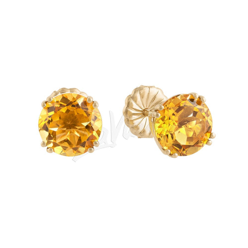 LaViano Jewelers Earrings - 14K Yellow Gold Citrine Earrings