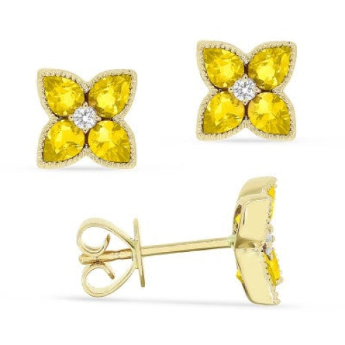 LaViano Jewelers Earrings - 14K Yellow Gold Citrine Earrings