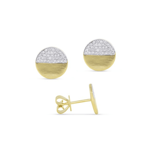 LaViano Jewelers Earrings - 14K Yellow Gold Diamond Earrings