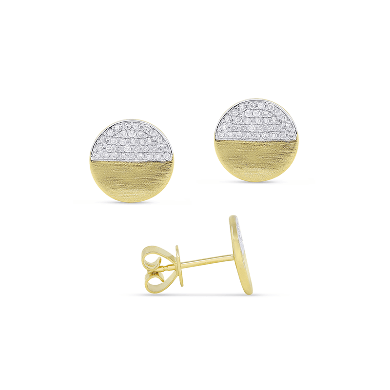 LaViano Jewelers Earrings - 14K Yellow Gold Diamond Earrings