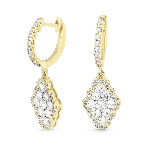 LaViano Jewelers Earrings - 14K Yellow Gold Diamond Earrings