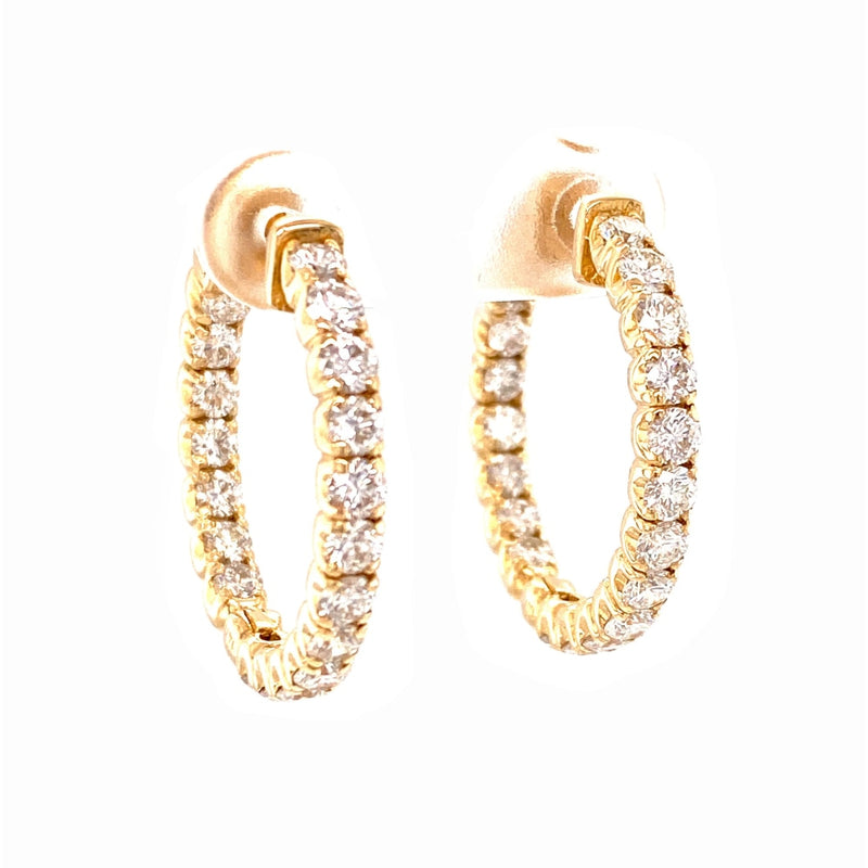 LaViano Jewelers Earrings - 14K Yellow Gold Diamond Earrings