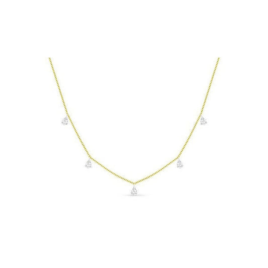 lavianojewelers - 14K Yellow Gold Diamond Necklace | LaViano