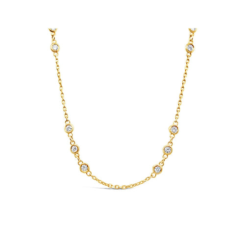 LaViano Jewelers 14K Yellow Gold Diamond Necklace (30 Diamond =.98cts)