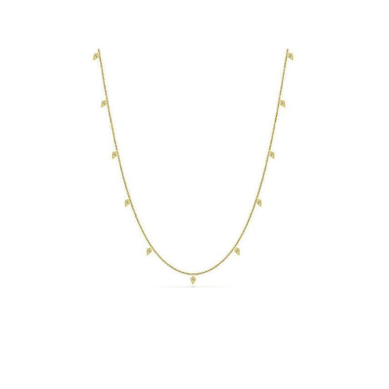 lavianojewelers - 14K Yellow Gold Diamond Necklace | LaViano