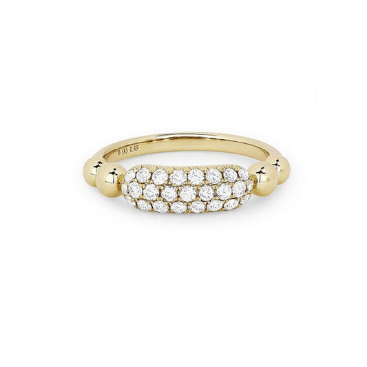 14K Yellow Gold Diamond Ring