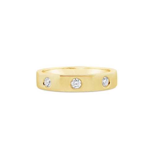 14K Yellow Gold Diamond Ring (Diamonds 0.17cts)