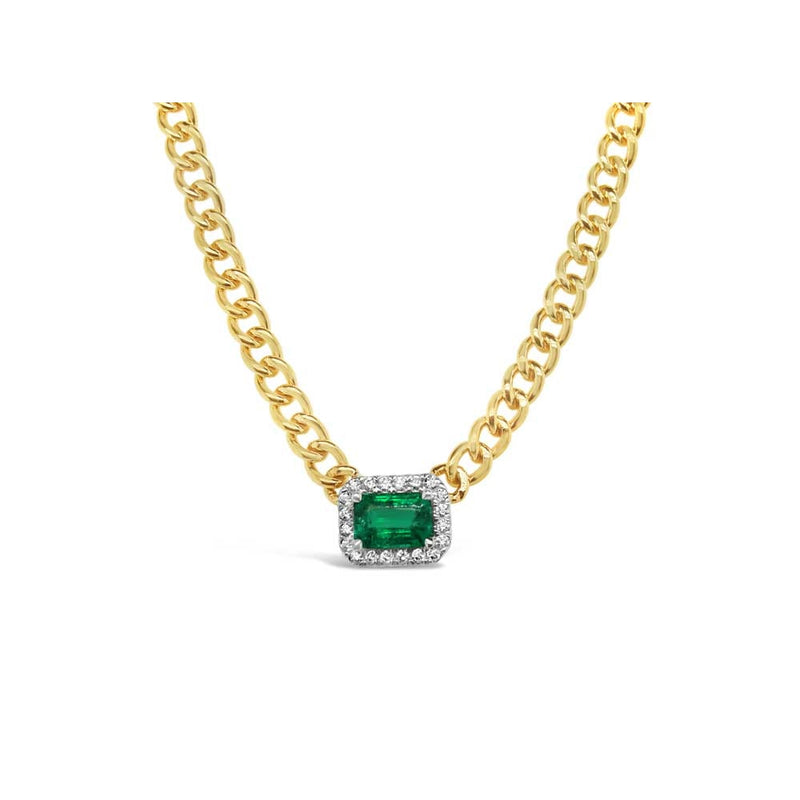 LaViano Jewelers 14K Yellow Gold Emerald Pendant Necklace