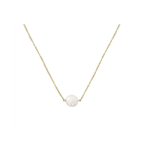 Image of 14K Yellow Gold Freshwater Pearl Necklace