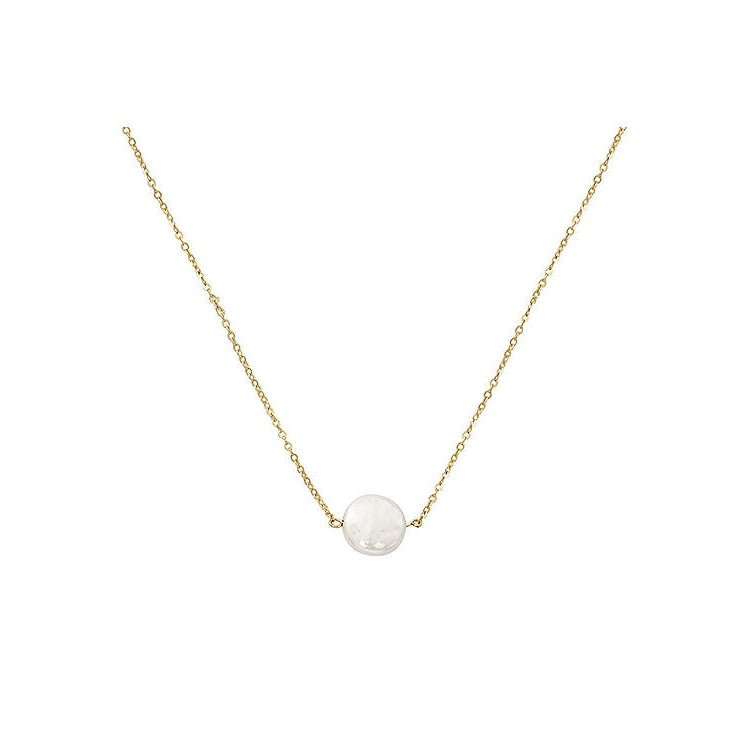 Image of 14K Yellow Gold Freshwater Pearl Necklace