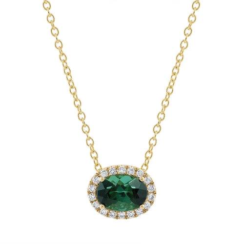 LaViano Jewelers Necklaces - 14K Yellow Gold Green 
