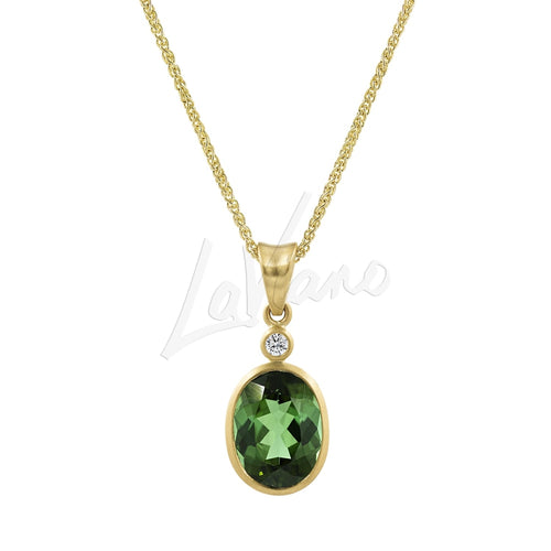 LaViano Jewelers Necklaces - 14K Yellow Gold Green