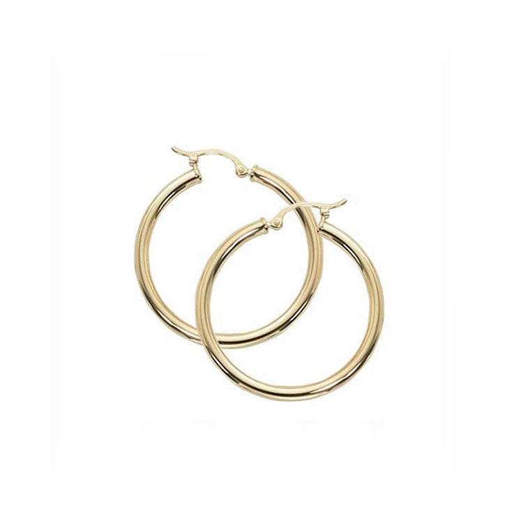 Image of 14K Yellow Gold Hoop Earrings