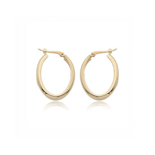 image of yellow gold hoop earrings