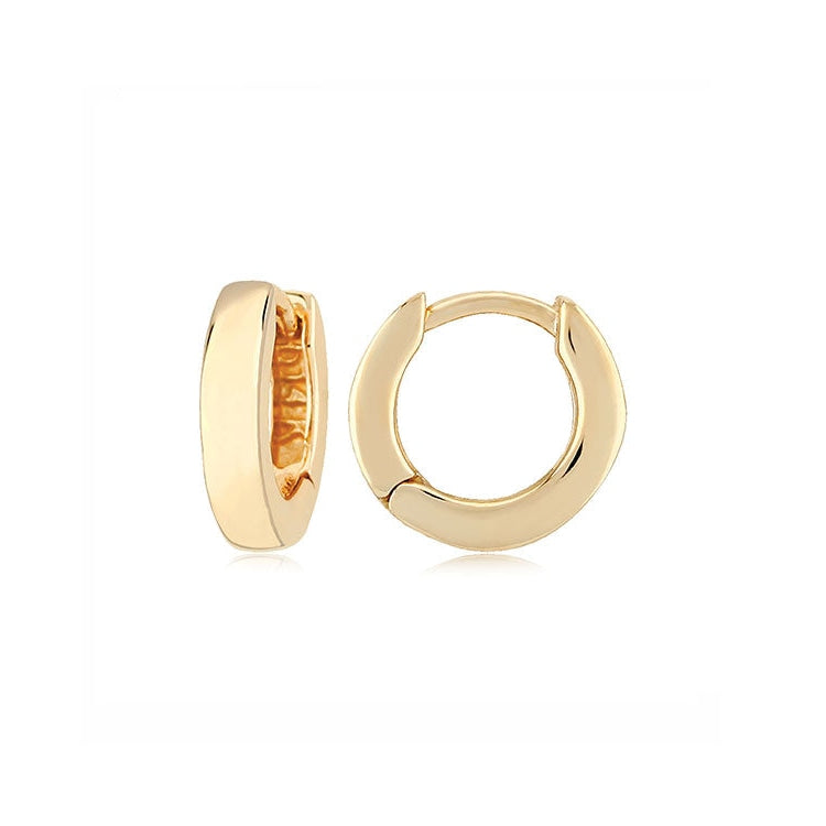 image of yellow gold hoop earrings