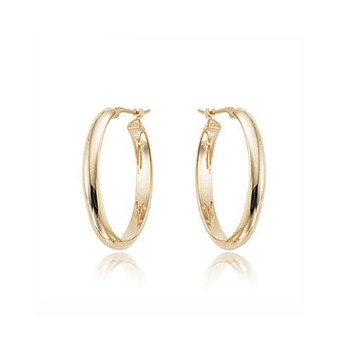 Image of 14K Yellow Gold Hoop Earrings