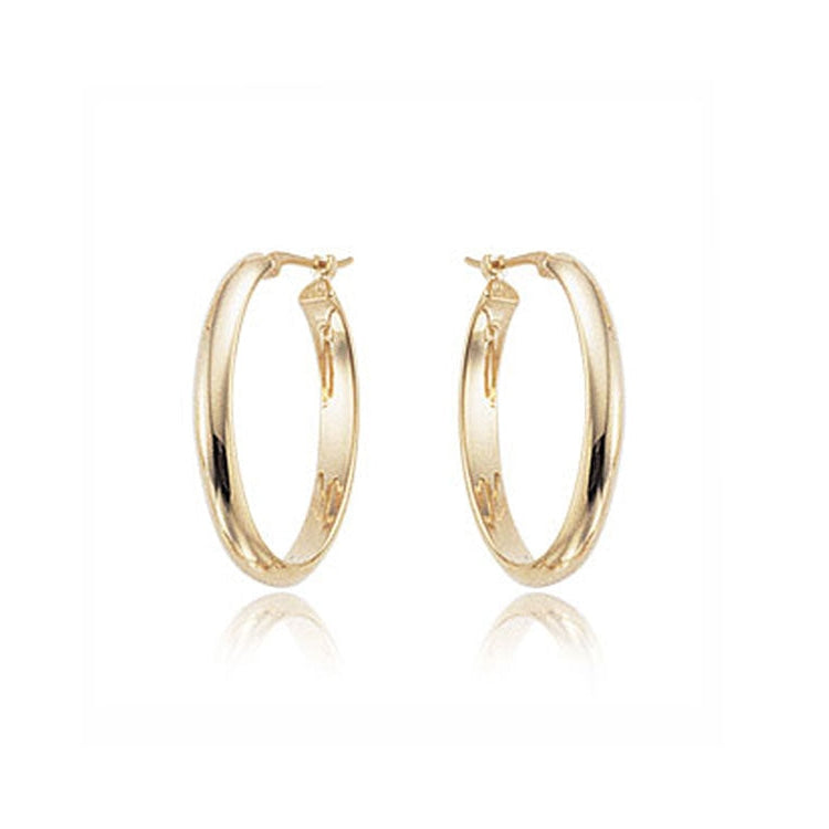 Image of 14K Yellow Gold Hoop Earrings