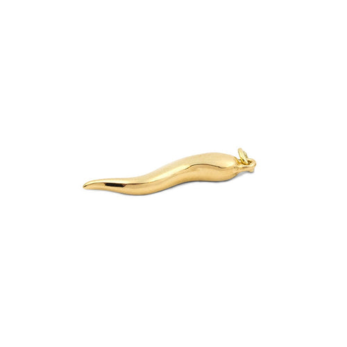 lavianojewelers - 14K Yellow Gold Italian Horn Charm | 