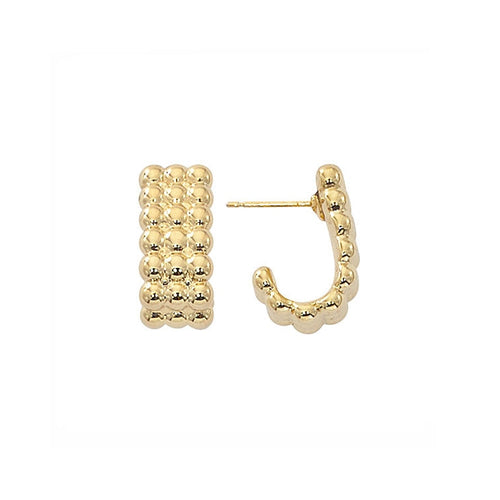 Image of yellow gold hoops