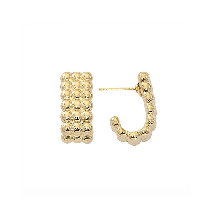 Image of yellow gold hoops