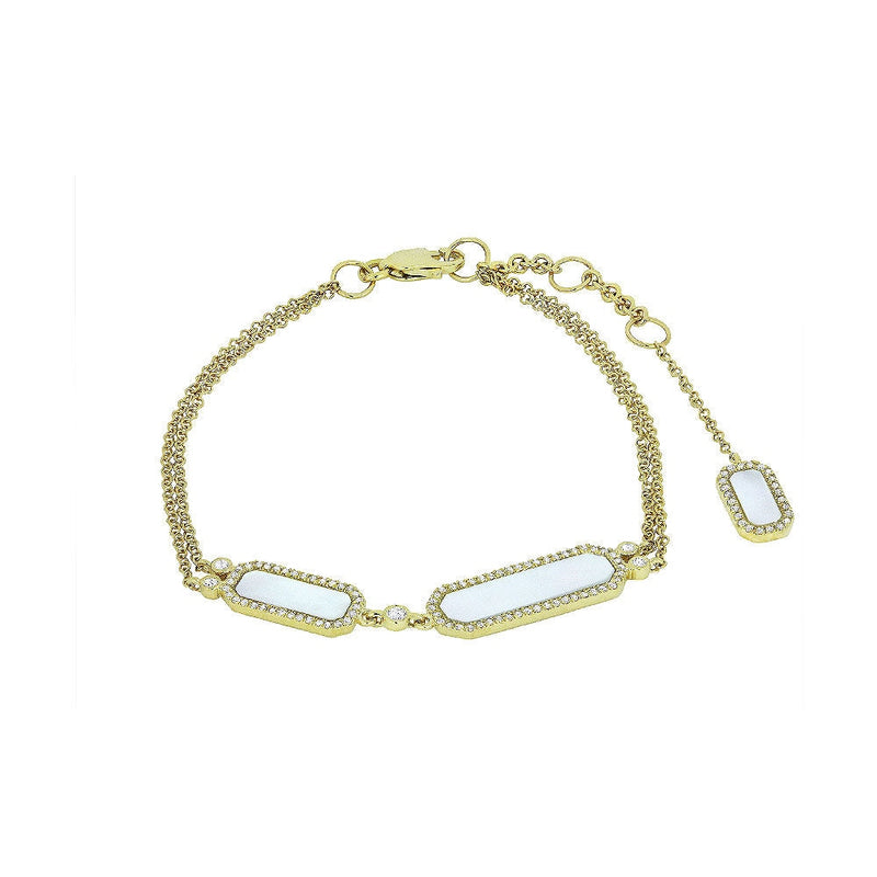 lavianojewelers - 14K Yellow Gold Mother of Pearl and 