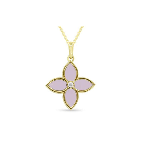 LaViano Jewelers Necklaces - 14K Yellow Gold Mother of Pearl
