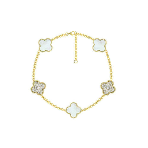 lavianojewelers - 14K Yellow Gold Mother Of Pearl Bracelet |