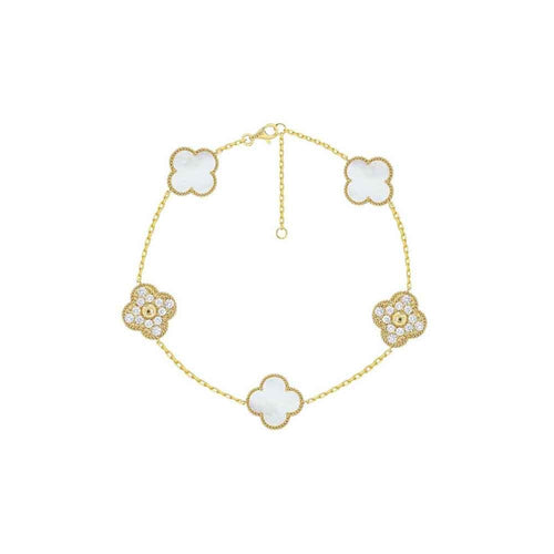 lavianojewelers - 14K Yellow Gold Mother Of Pearl Bracelet |