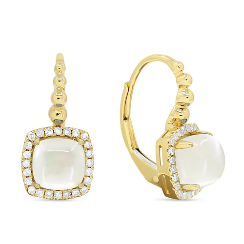 LaViano Jewelers Earrings - 14K Yellow Gold Mother of Pearl 