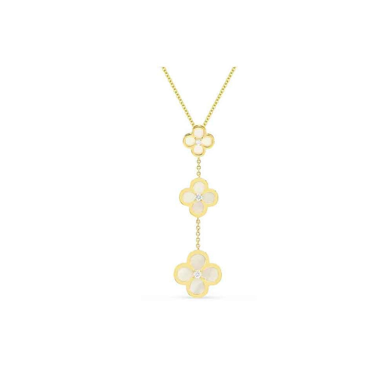 lavianojewelers - 14K Yellow Gold Mother of Pearl Necklace |