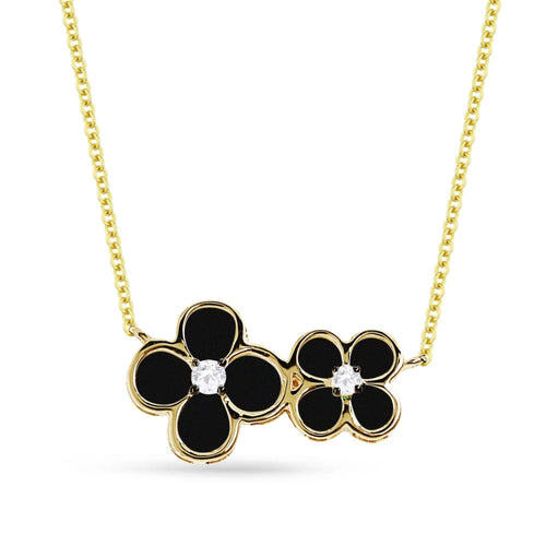 LaViano Jewelers Necklaces - 14K Yellow Gold Onyx and 