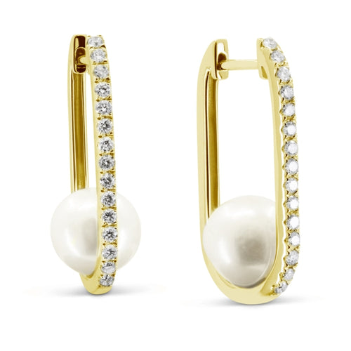 LaViano Jewelers Earrings - 14K Yellow Gold Pearl
