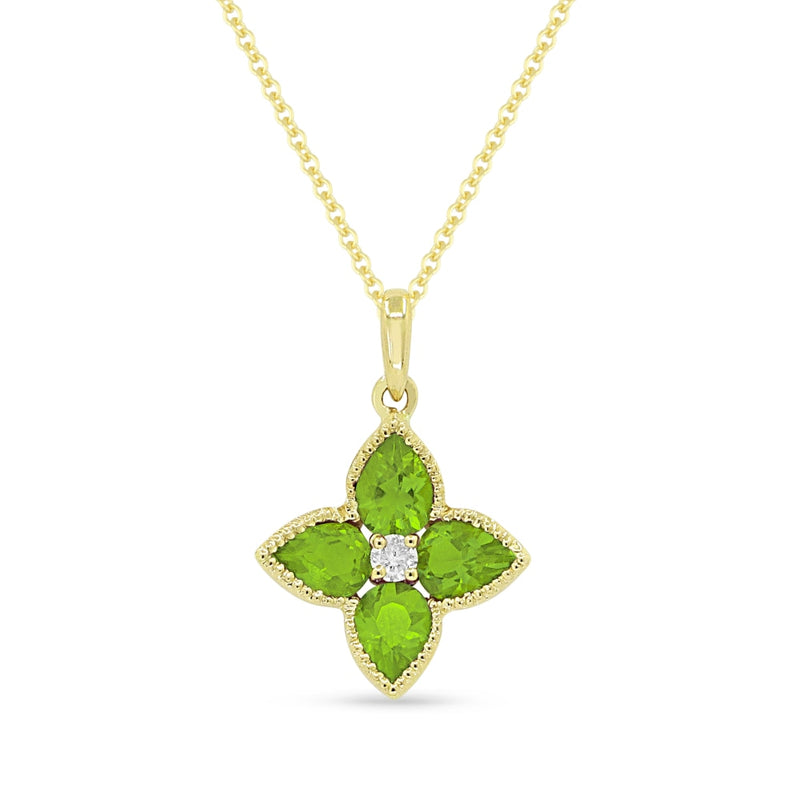 LaViano Jewelers Necklaces - 14K Yellow Gold Peridot