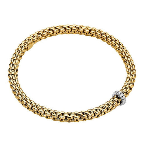 lavianojewelers - 18K Two Tone Diamond Bracelet | LaViano 